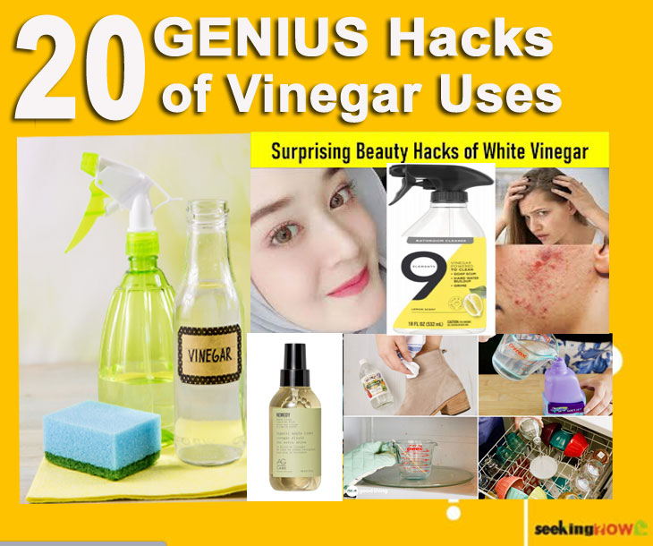 20 GENIUS Hacks of Vinegar Uses