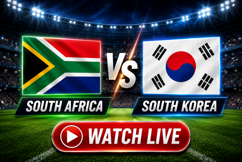 Watch South Africa vs South Korea FIFA World Cup 2026 live stream