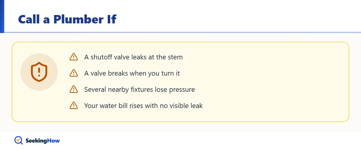 Warning signs with low water pressure in one faucet