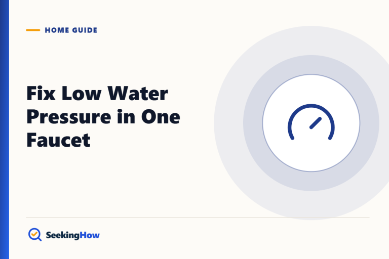 How To Fix Low Water Pressure in Only One Faucet