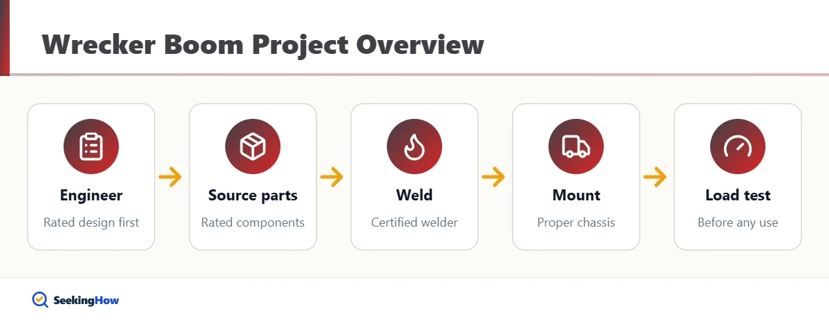Overview of how to build a wrecker boom safely