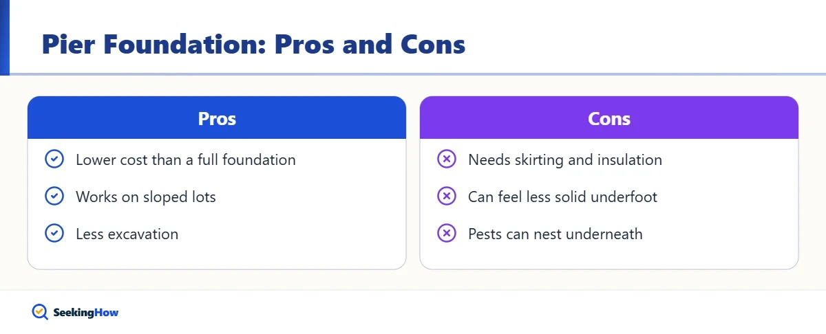 Pros and cons of building an addition on piers