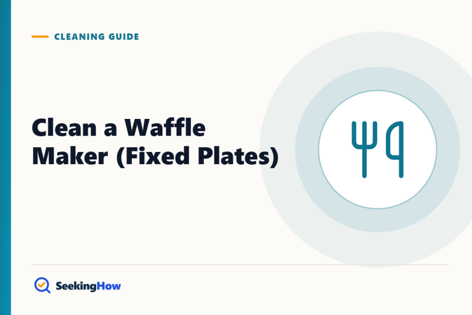 How To Clean a Waffle Maker With Non-Removable Plates