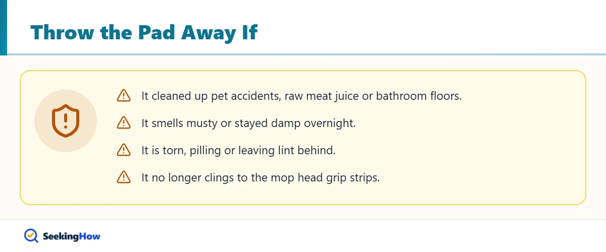 When not to reuse a Swiffer WetJet pad