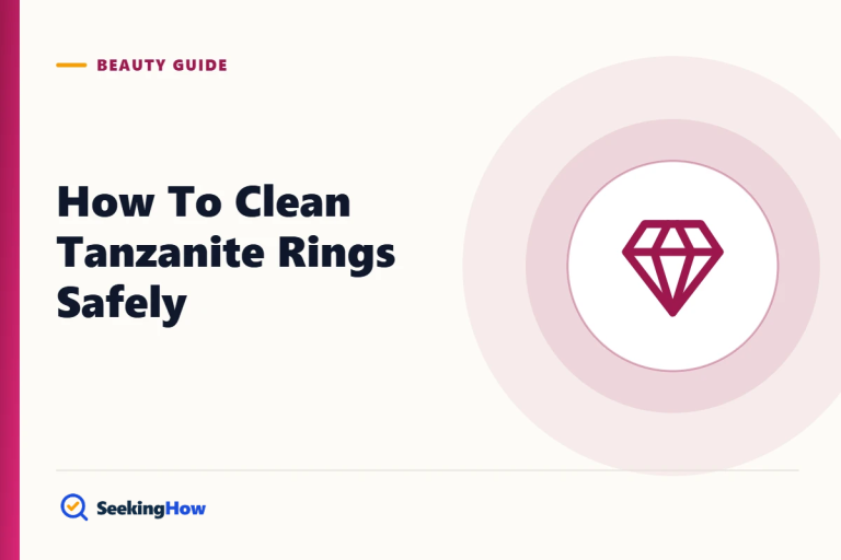 How To Clean Tanzanite Rings Safely at Home (6 Steps)
