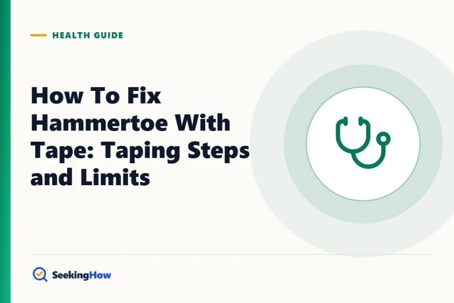 How To Fix Hammertoe With Tape: Taping Steps and Limits