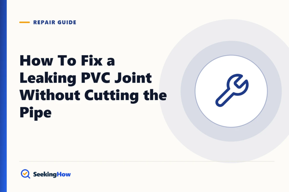 How To Fix a Leaking PVC Joint Without Cutting the Pipe