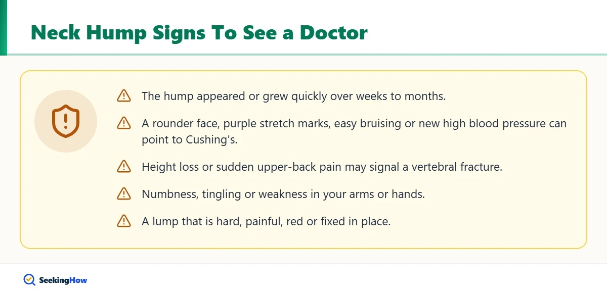 Neck hump warning signs that need a doctor