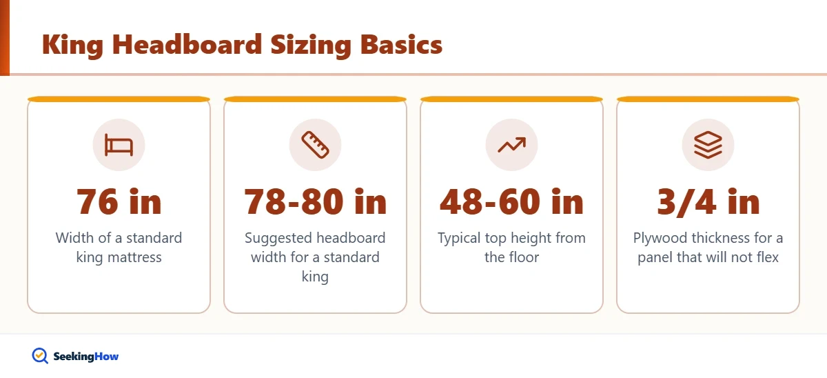 King size headboard dimensions for a DIY headboard build