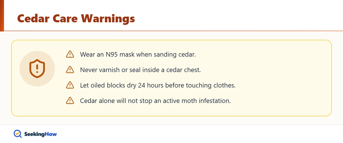 Warnings when refreshing cedar blocks and chests
