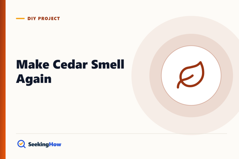 How To Make Cedar Smell Again: Sand, Oil and Refresh