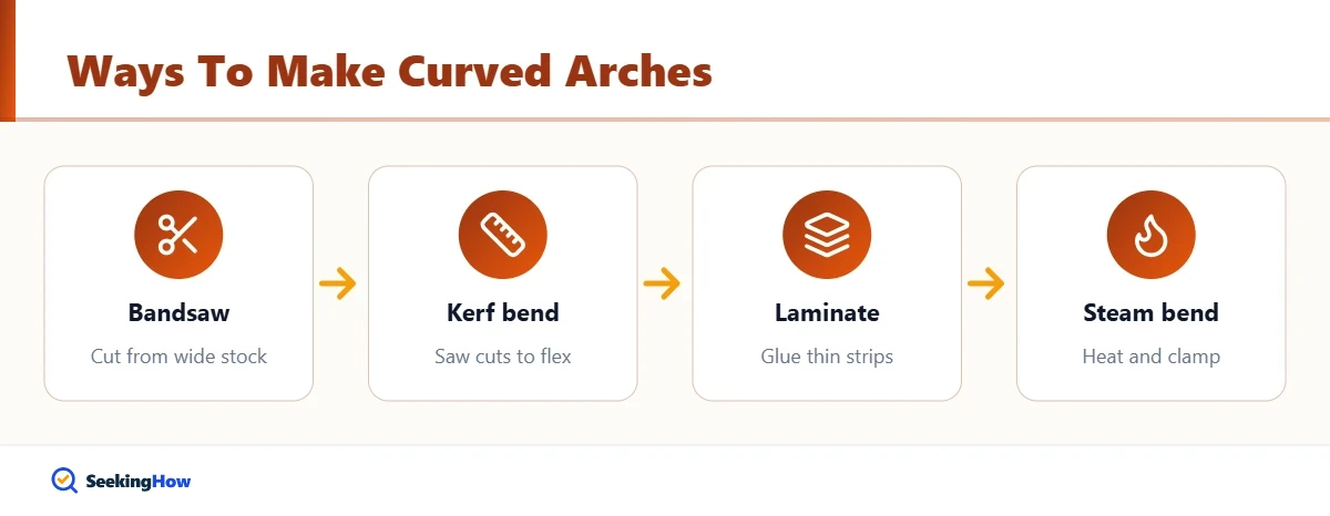 Overview of how to make curved wood arches