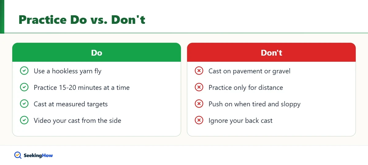 Dos and donts when you practice fly fishing