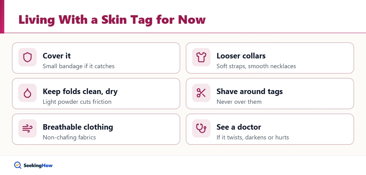 Warning signs to check before you remove skin tags
