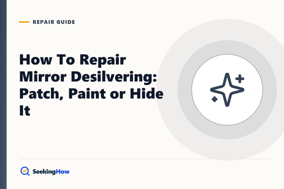 How To Repair Mirror Desilvering: Patch, Paint or Hide It