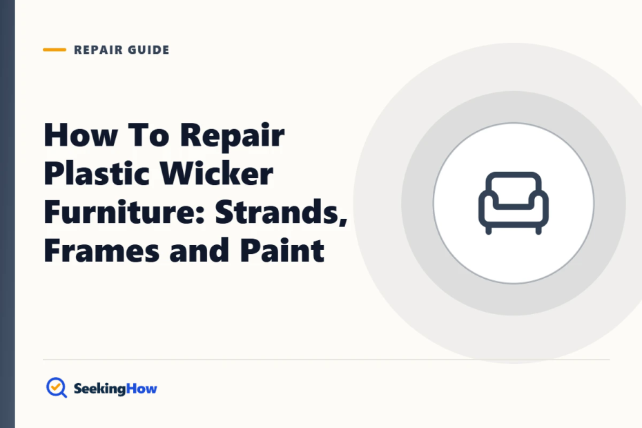 How To Repair Plastic Wicker Furniture: Strands, Frames and Paint