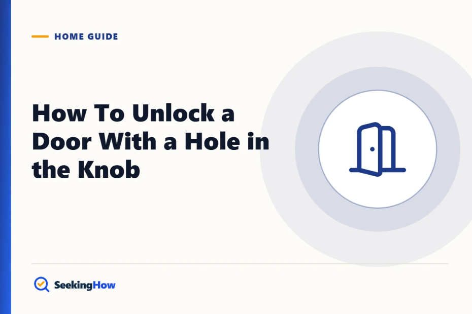 How To Unlock a Door With a Hole in the Knob (Privacy Locks)