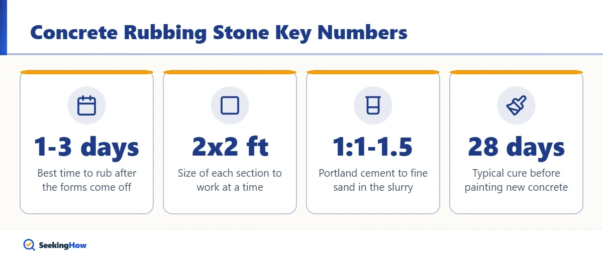 Process for how to use a concrete rubbing stone
