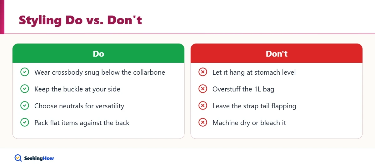 Dos and donts for how to wear a Lululemon belt bag