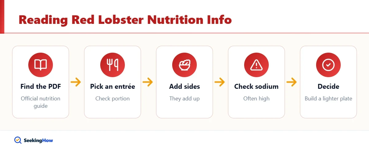 Red Lobster nutrition information key figures