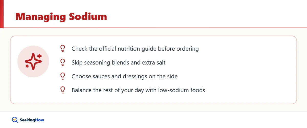 Tips to manage sodium using Red Lobster nutrition information