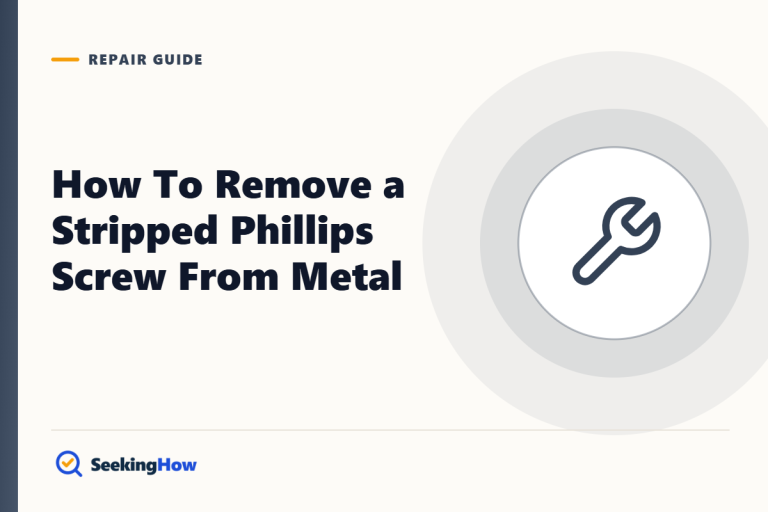How To Remove a Stripped Phillips Screw From Metal